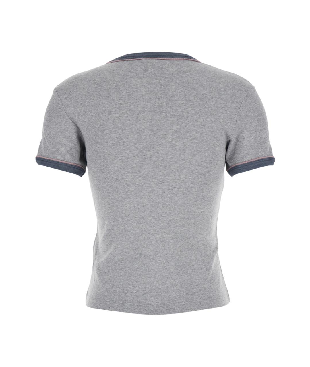 CHLOE Серая хлопковая футболка, фото 2