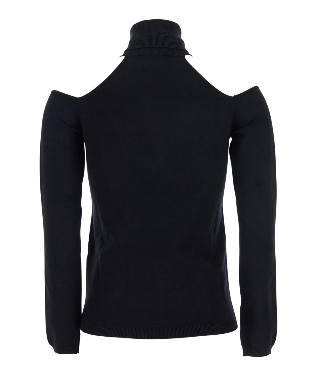 SEMICOUTURE Черная вискозная водолазка, фото 2