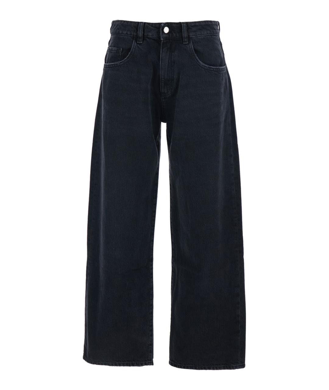 ICON DENIM Черные хлопковые джинсы клеш, фото 1
