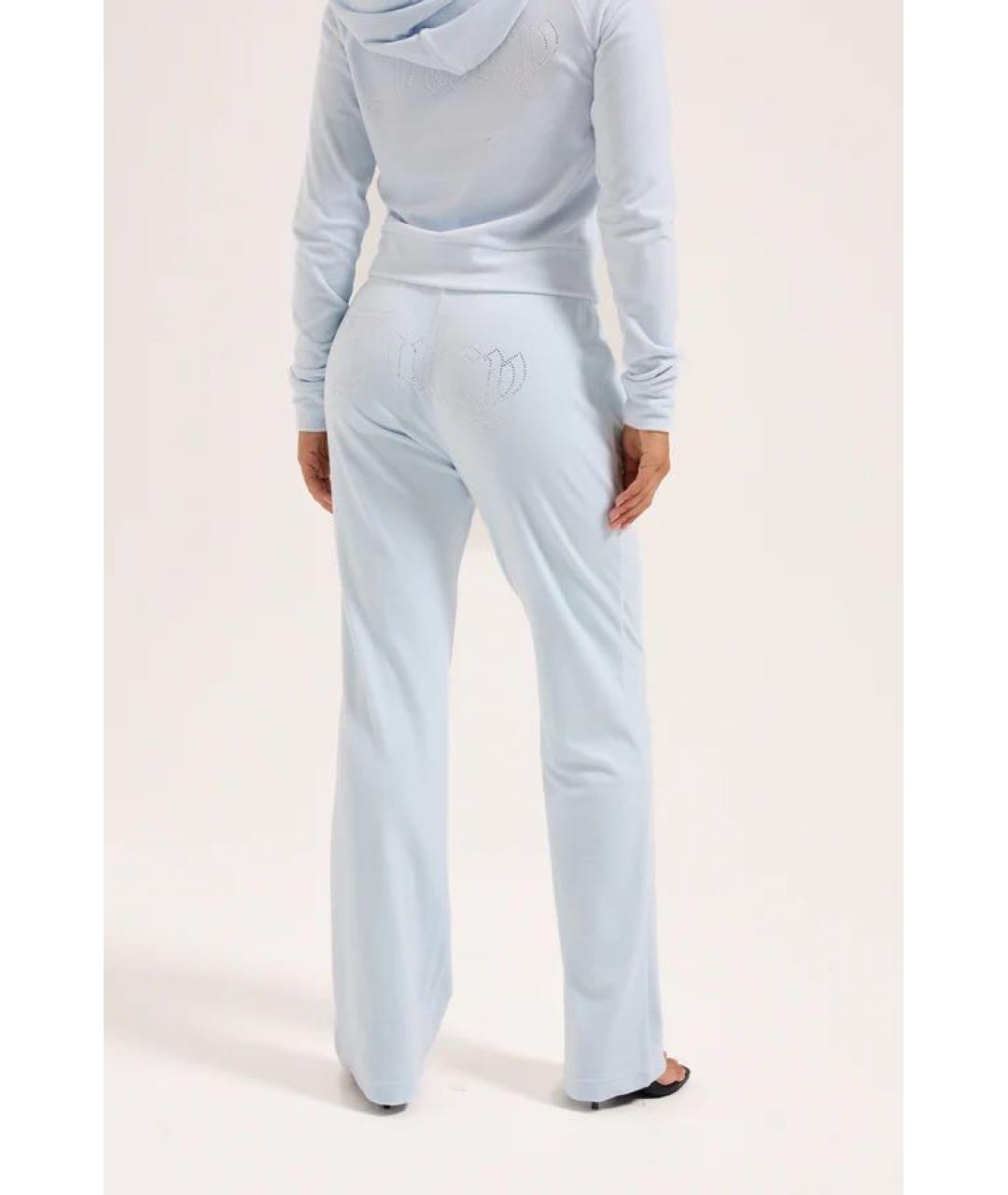 JUICY COUTURE Голубой велюровый спортивные костюмы, фото 5