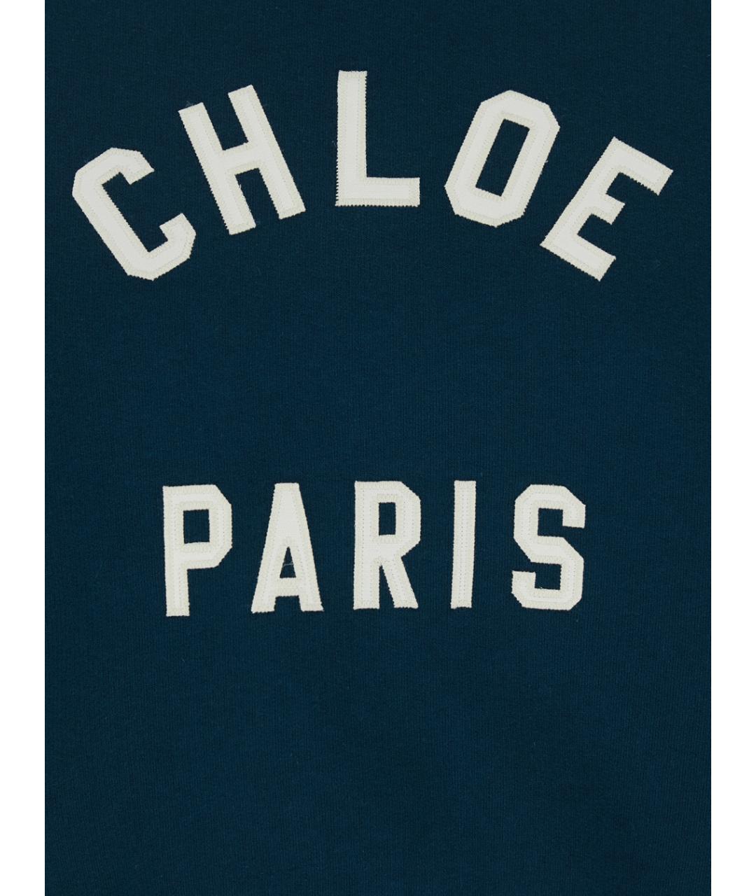 CHLOE Синий хлопковый джемпер / свитер, фото 3