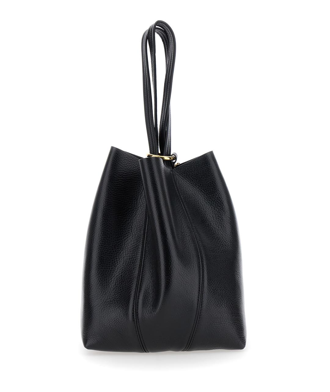 CHLOE Черная кожаная сумка через плечо, фото 3