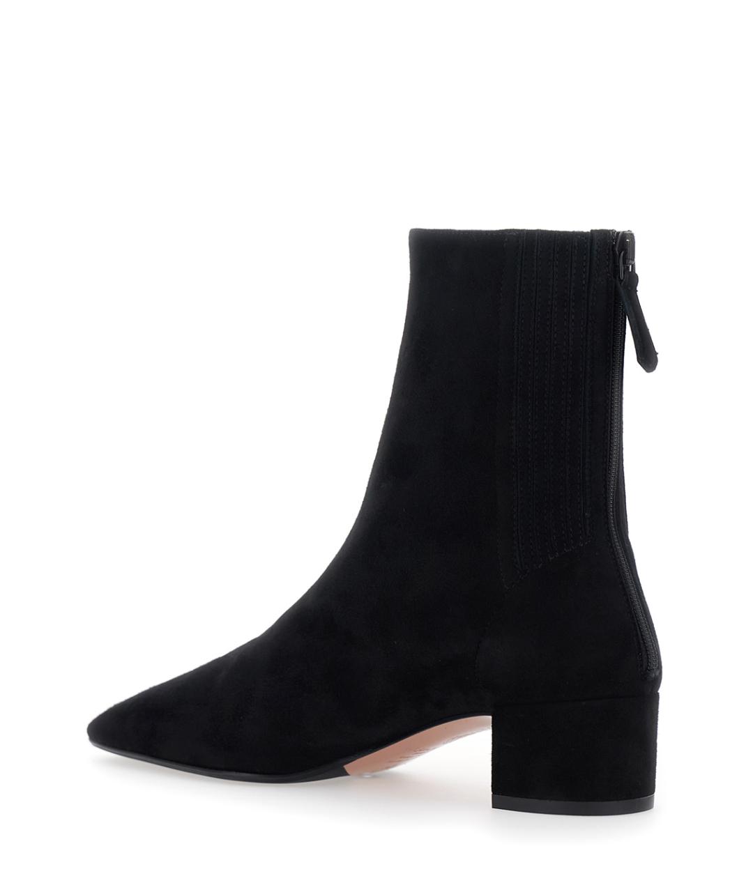 AQUAZZURA Черные замшевые ботильоны, фото 3