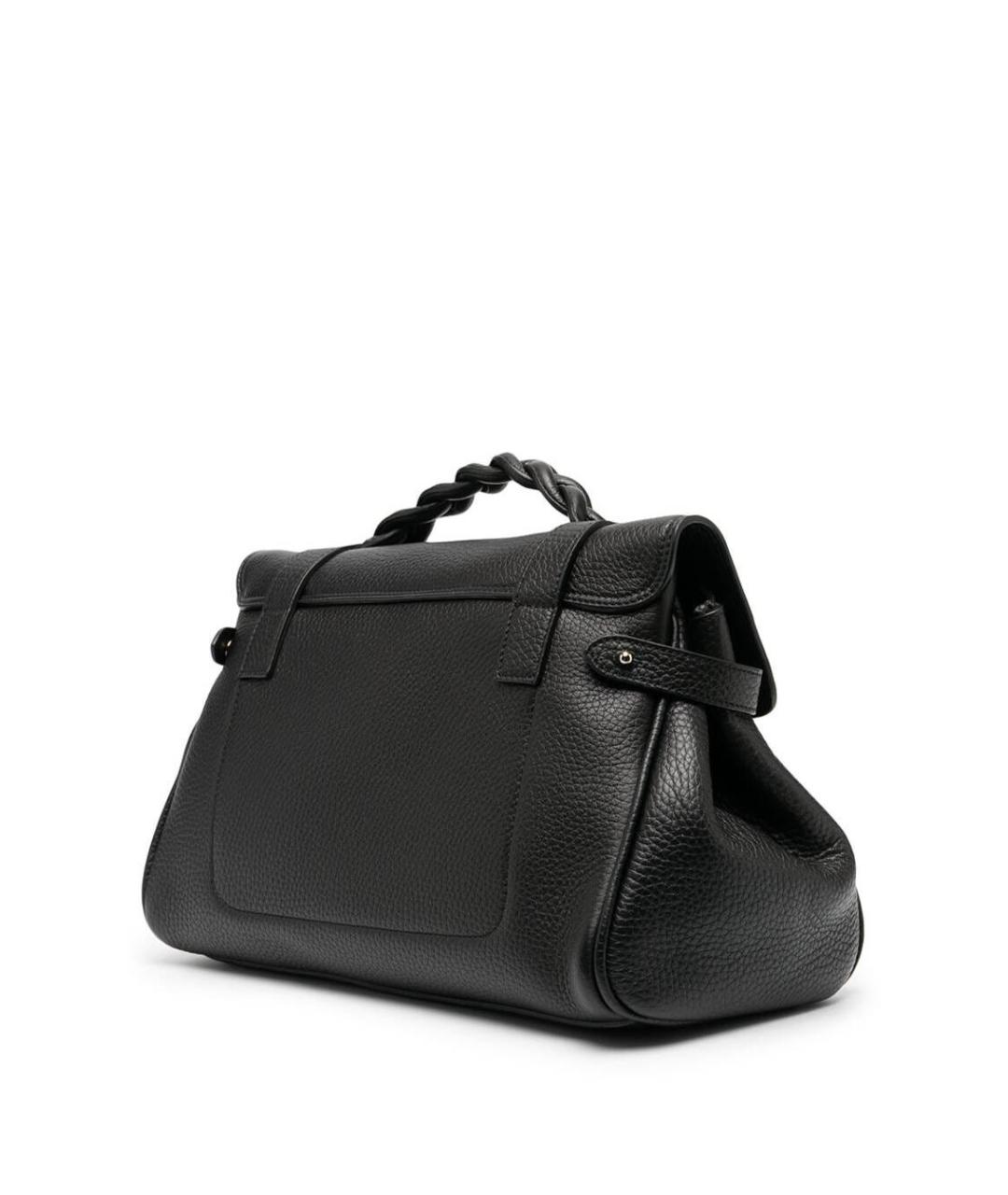 MULBERRY Черная кожаная сумка с короткими ручками, фото 2