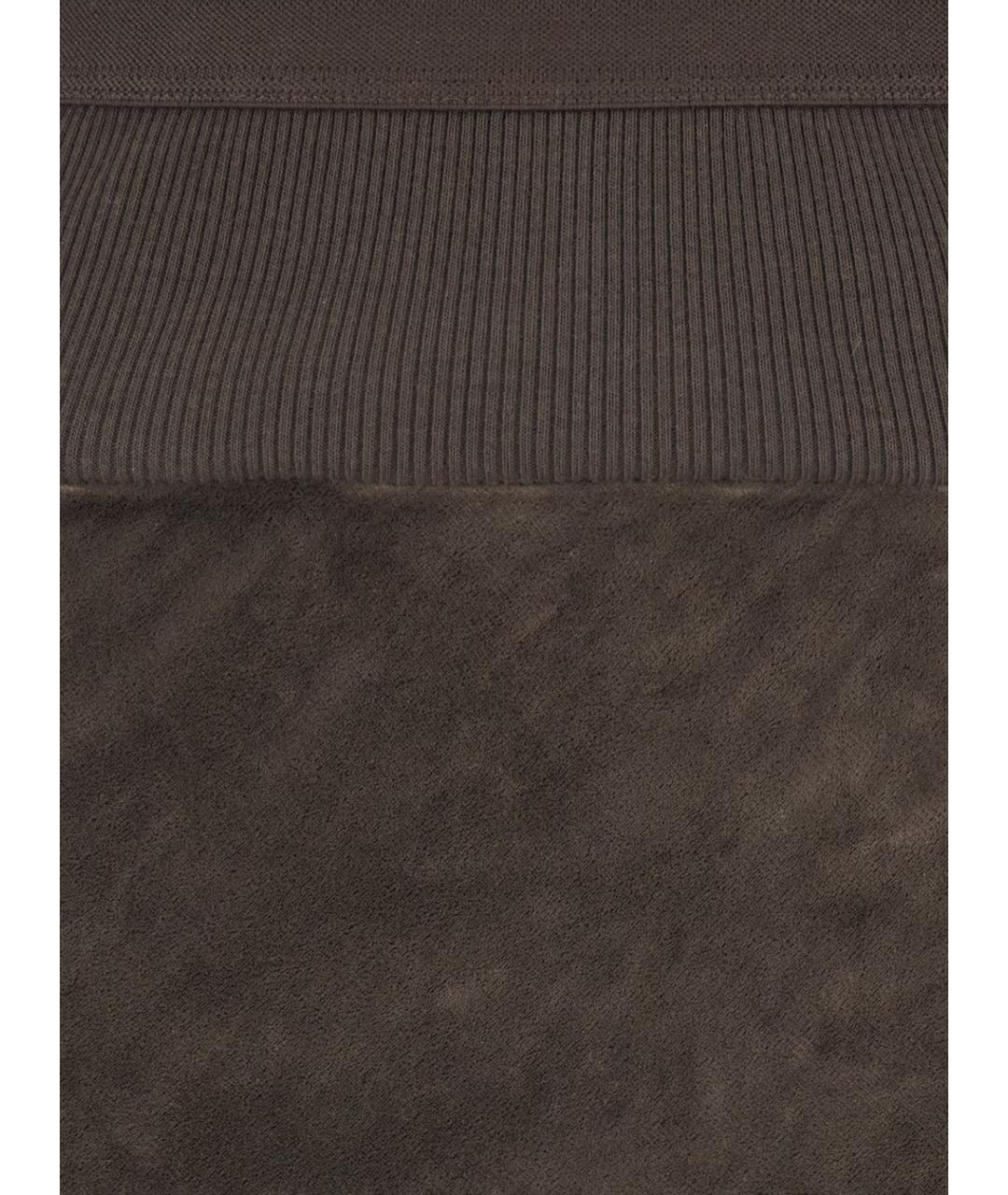 RICK OWENS Коричневая юбка макси, фото 3