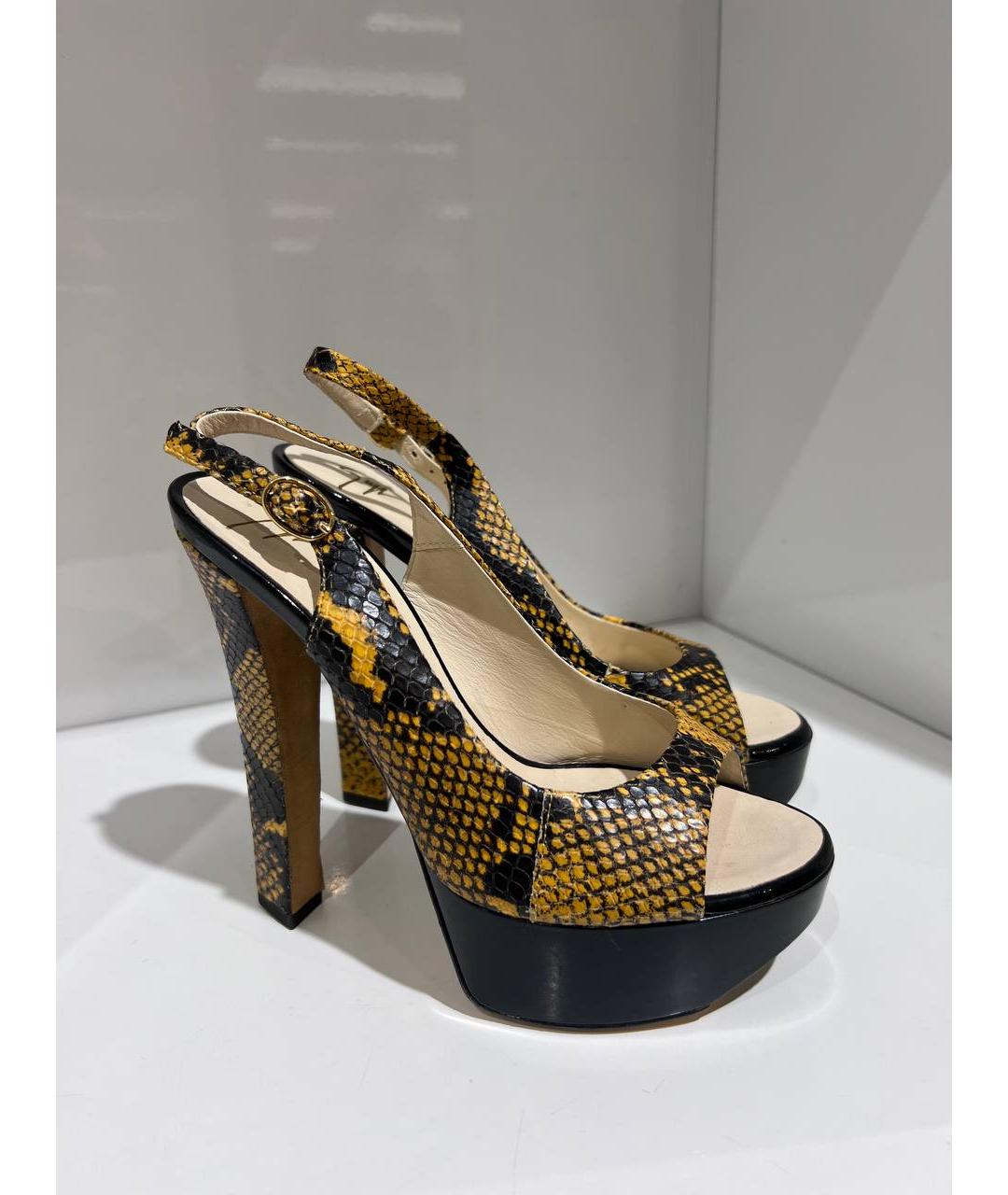 GIUSEPPE ZANOTTI DESIGN Мульти кожаные босоножки, фото 3