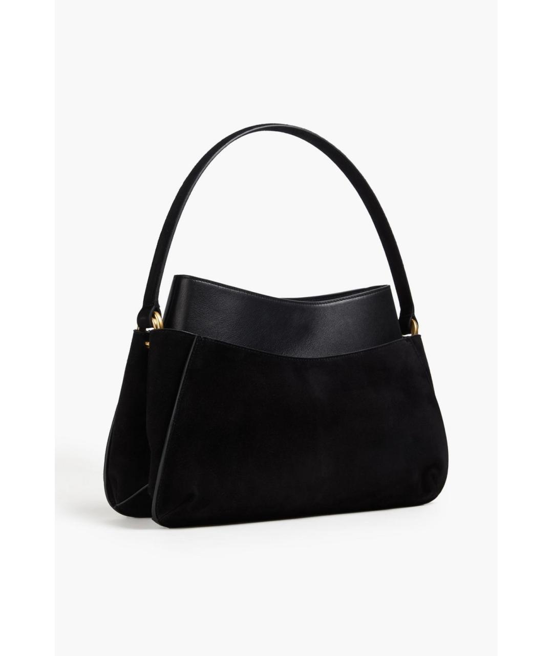 NEOUS Черная замшевая сумка с короткими ручками, фото 3