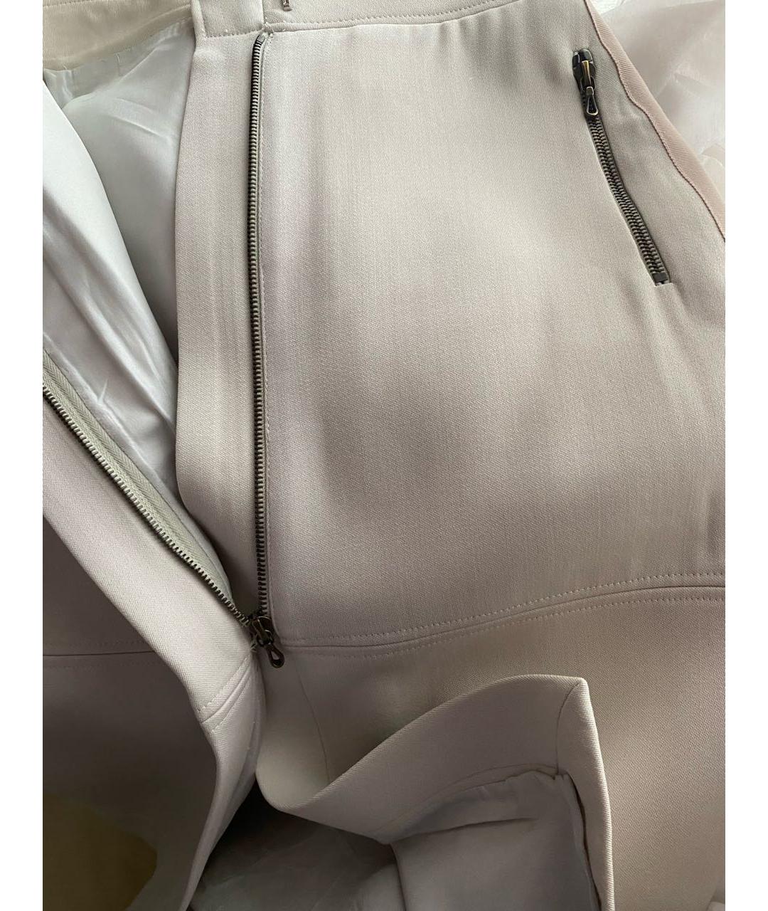 LANVIN Белая шерстяная юбка миди, фото 4