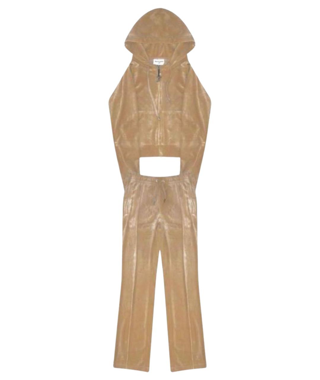 JUICY COUTURE Бежевый велюровый спортивные костюмы, фото 1