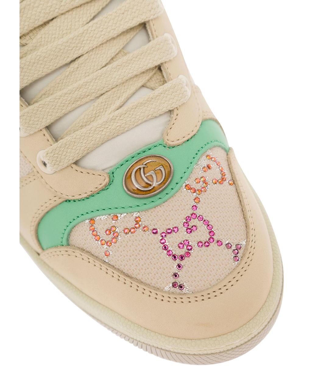 GUCCI Мульти текстильные кроссовки, фото 4