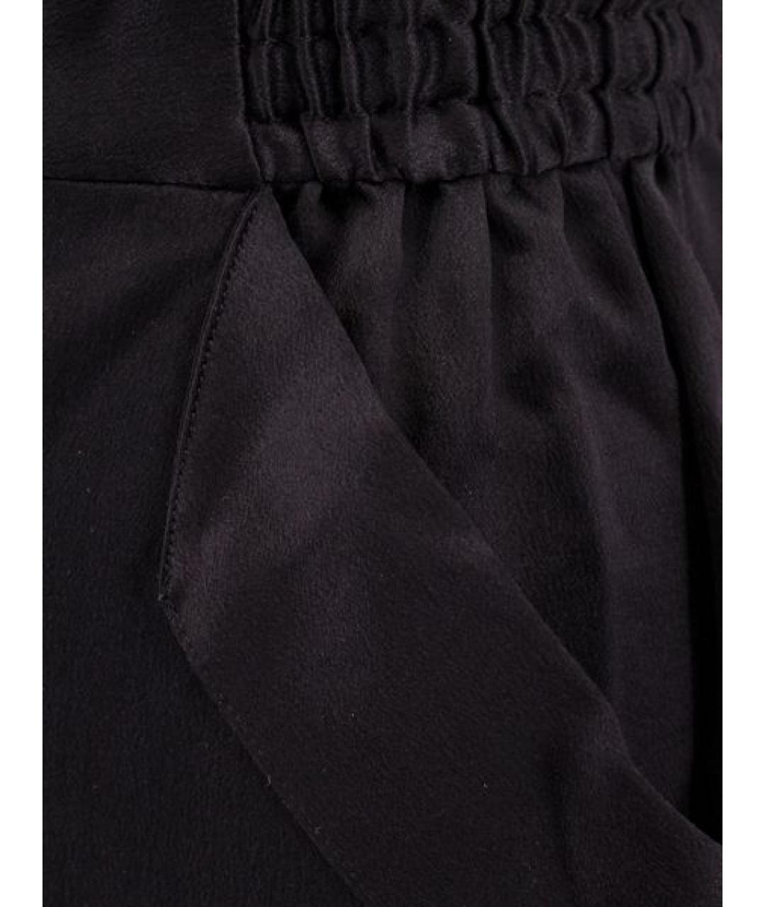 SAINT LAURENT Черная шелковая юбка миди, фото 3