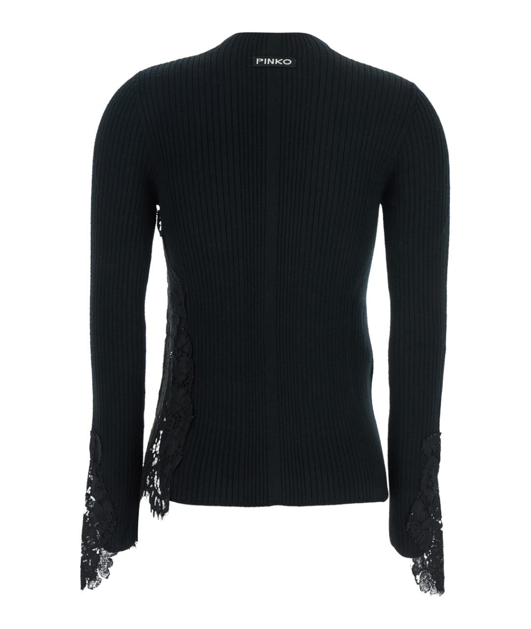 PINKO Черная хлопковая водолазка, фото 2