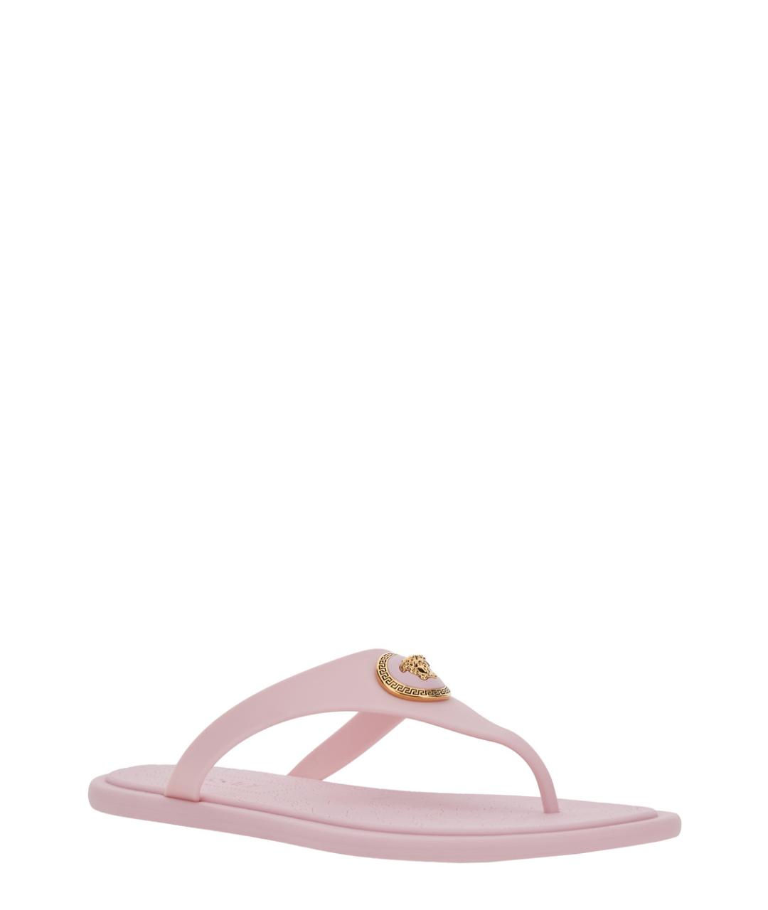 VERSACE Розовые шлепанцы, фото 2
