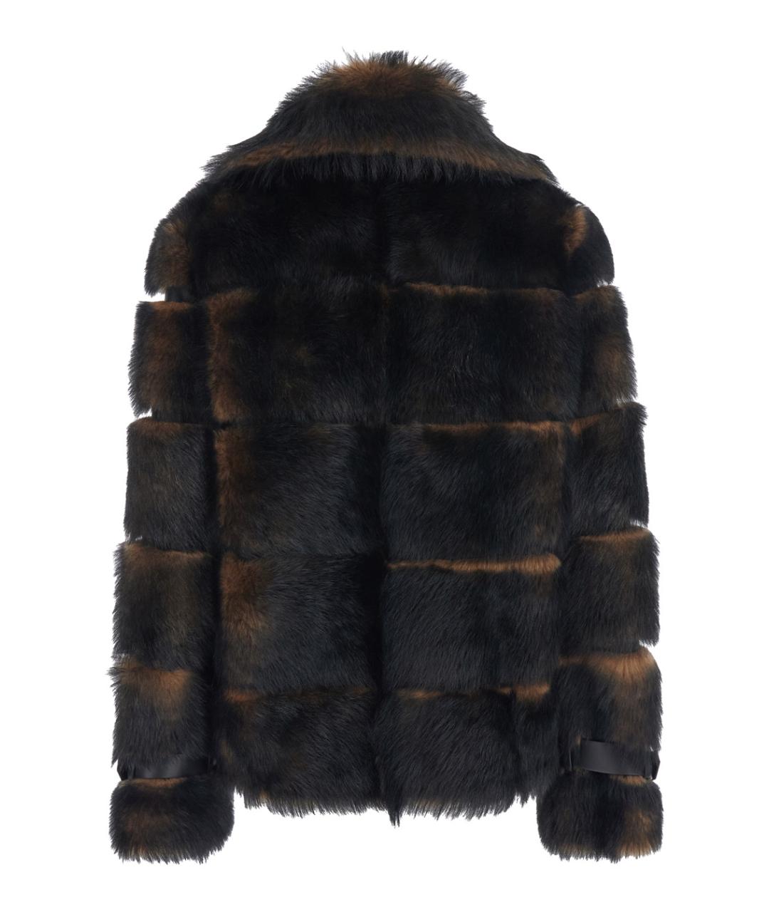 FENDI Коричневая меховая шуба, фото 2