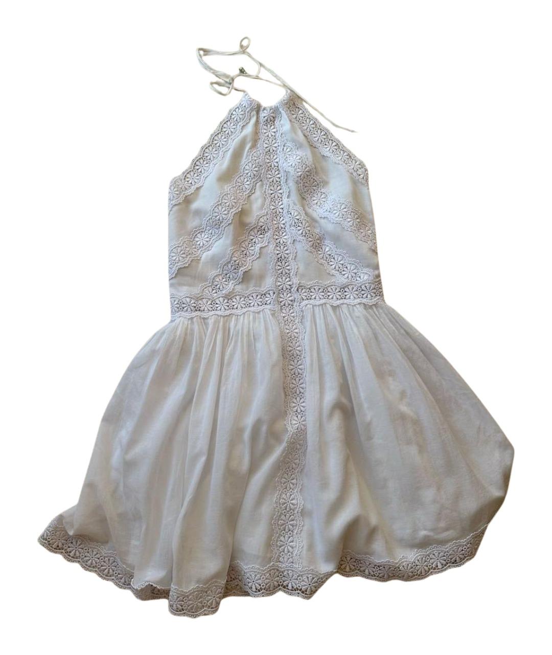 CHARO RUIZ Белое хлопковое повседневное платье, фото 1