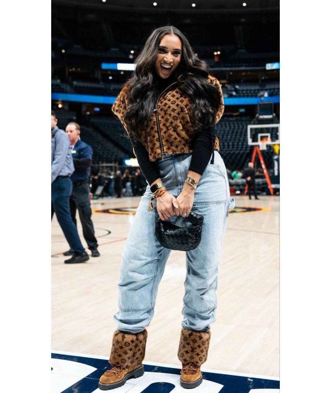 LOUIS VUITTON Коричневые кожаные ботинки, фото 5