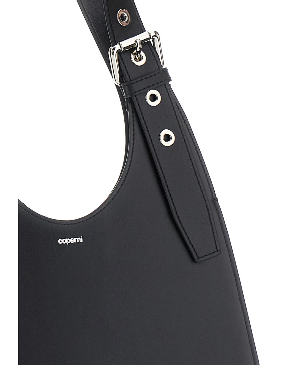 COPERNI Черная кожаная сумка с короткими ручками, фото 3