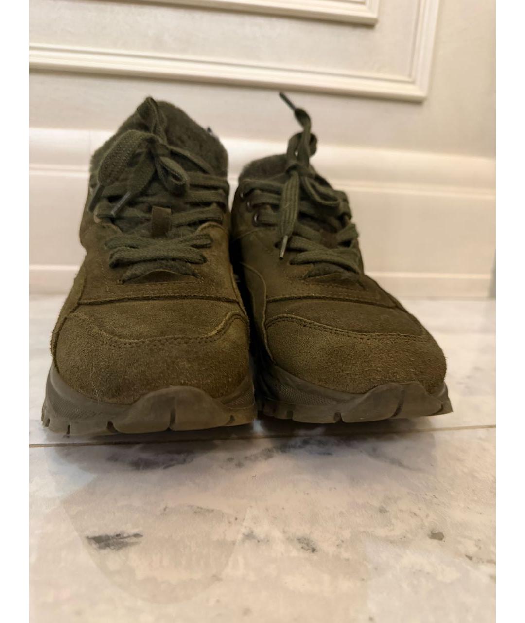 BOGNER Хаки замшевые кроссовки, фото 2