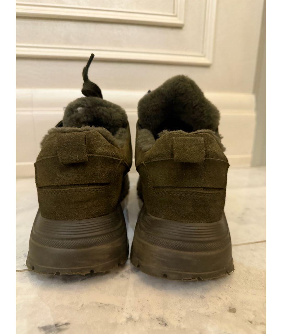 BOGNER Хаки замшевые кроссовки, фото 3