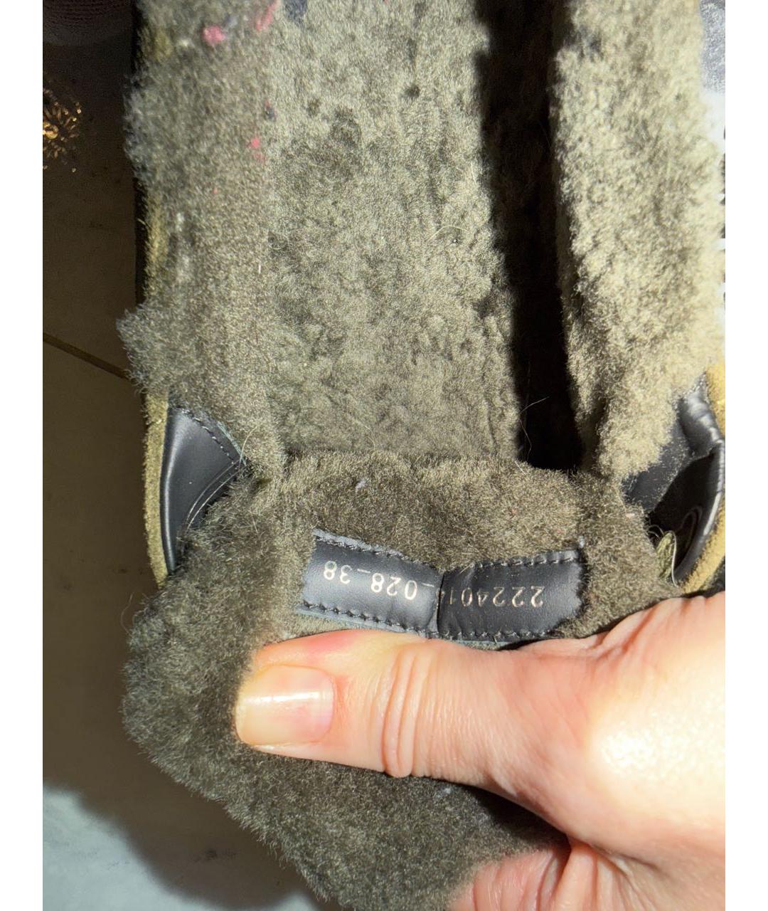 BOGNER Хаки замшевые кроссовки, фото 5