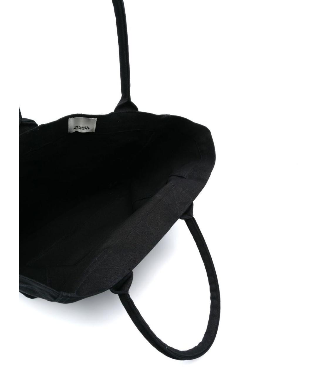 ISABEL MARANT Черная хлопковая сумка тоут, фото 3