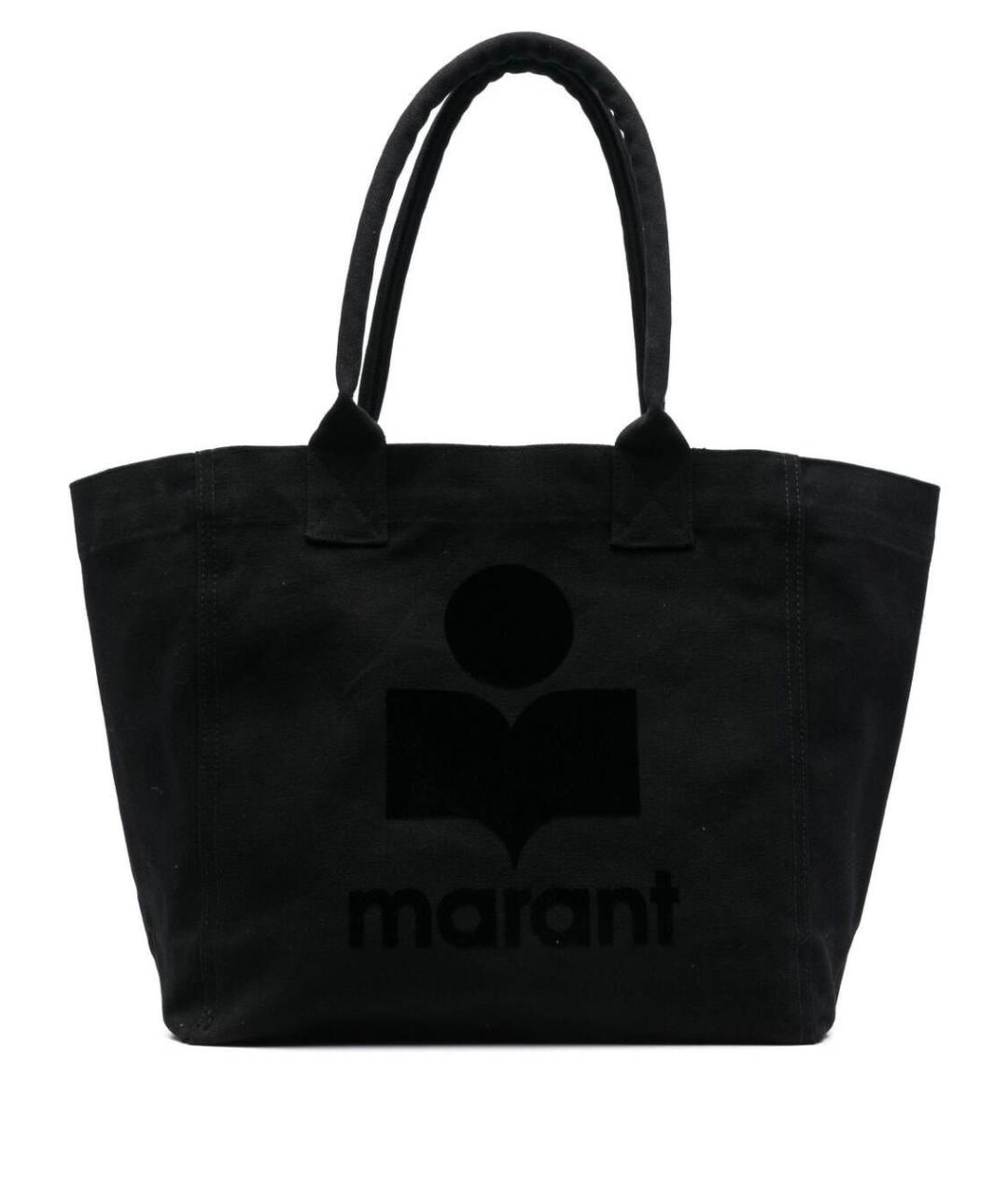 ISABEL MARANT Черная хлопковая сумка тоут, фото 1