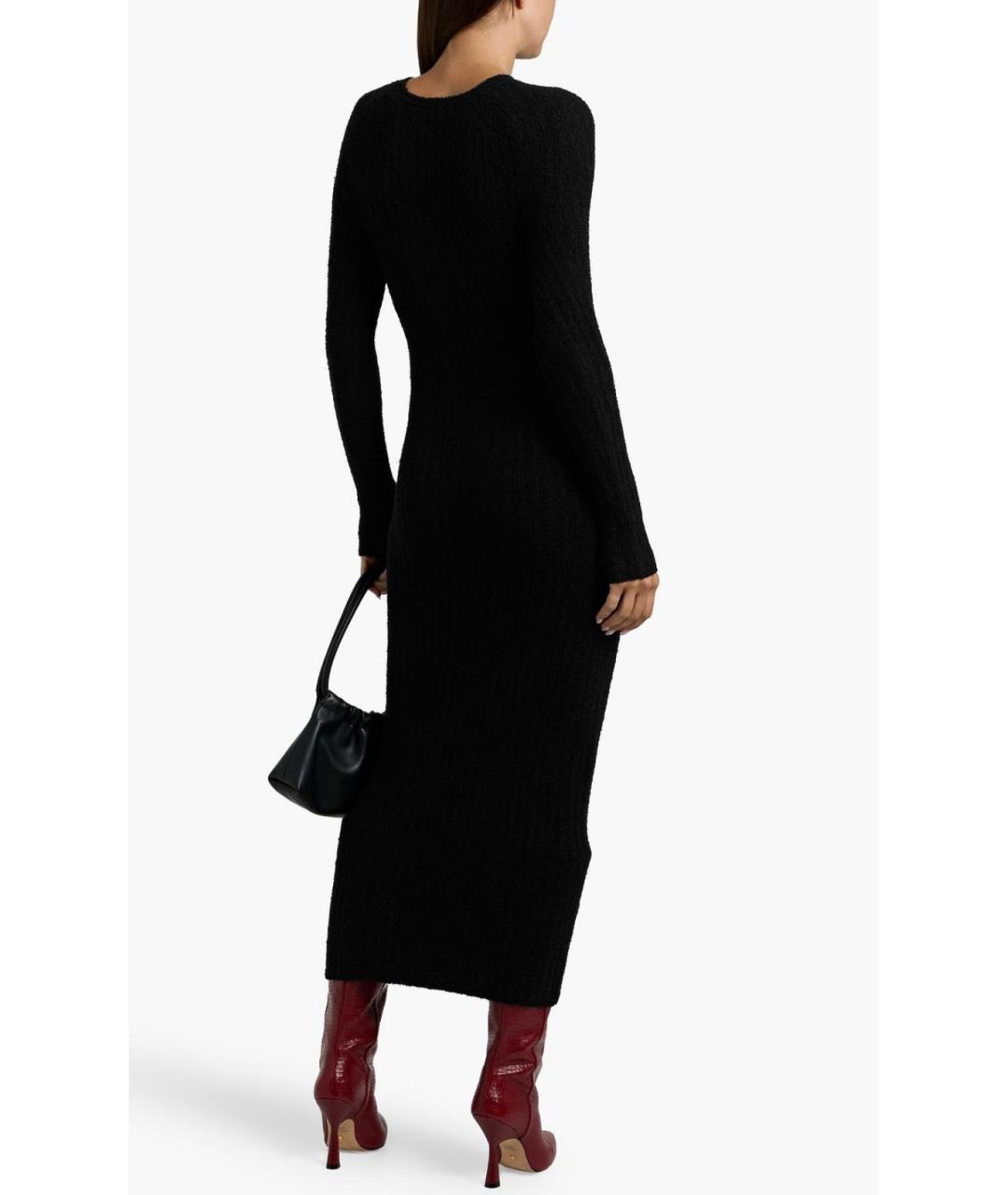 TOTEME Черное хлопковое коктейльное платье, фото 3