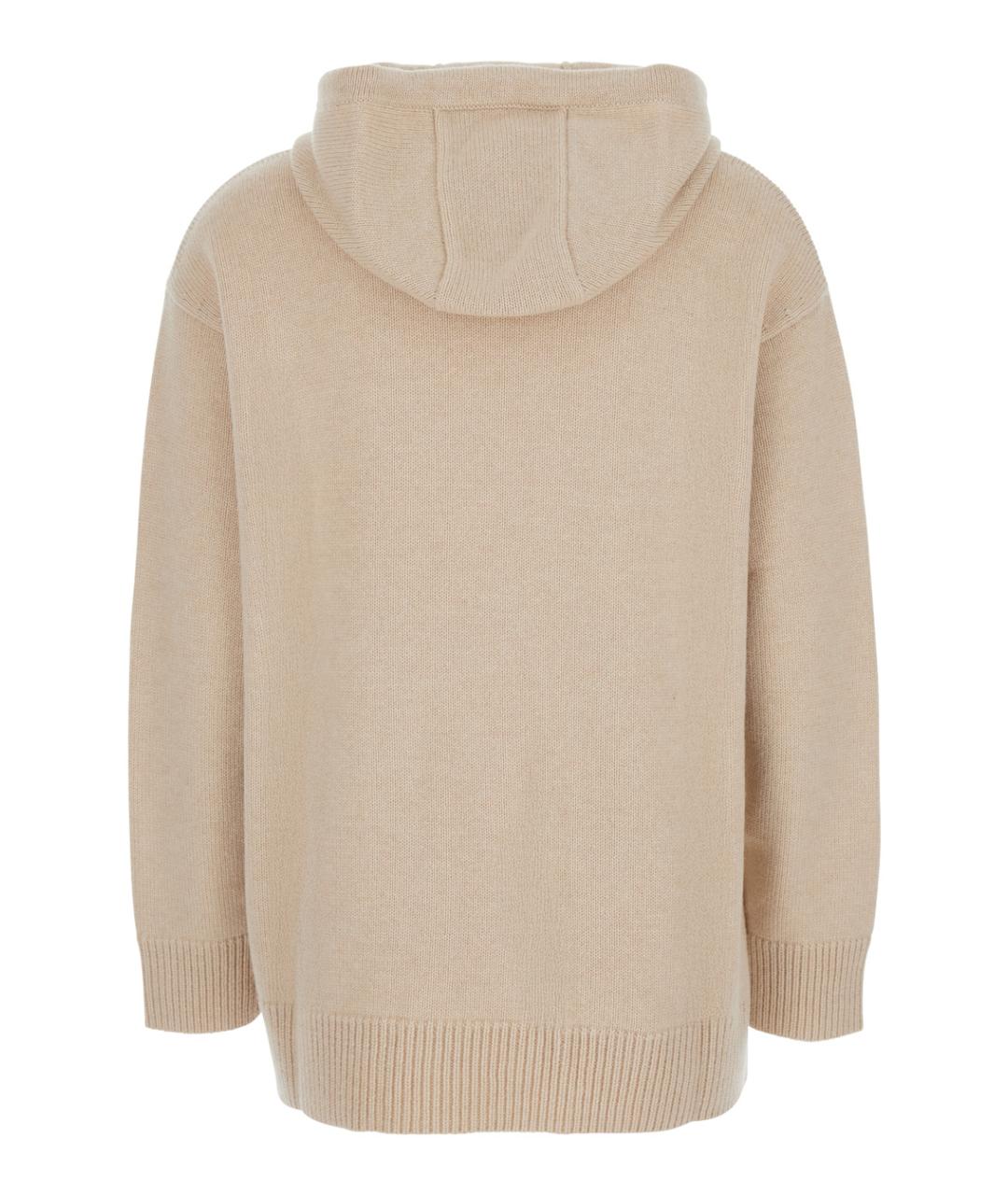 MAX MARA Бежевый шерстяной джемпер / свитер, фото 2