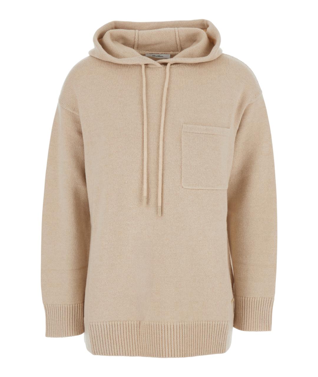 MAX MARA Бежевый шерстяной джемпер / свитер, фото 1