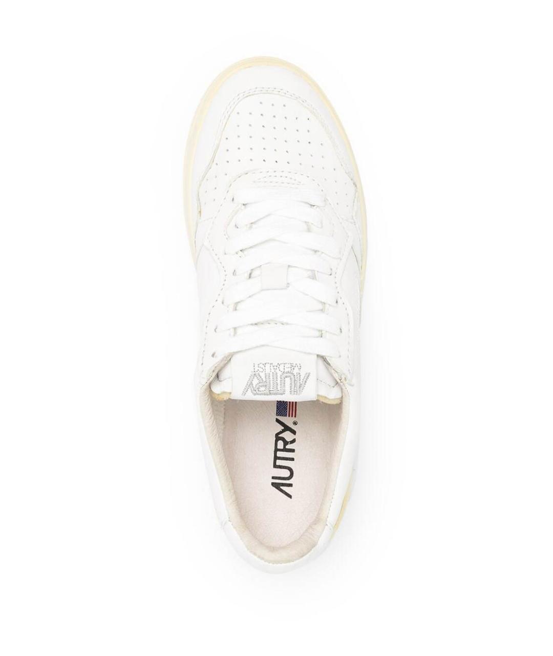 AUTRY Белые кожаные кроссовки, фото 4