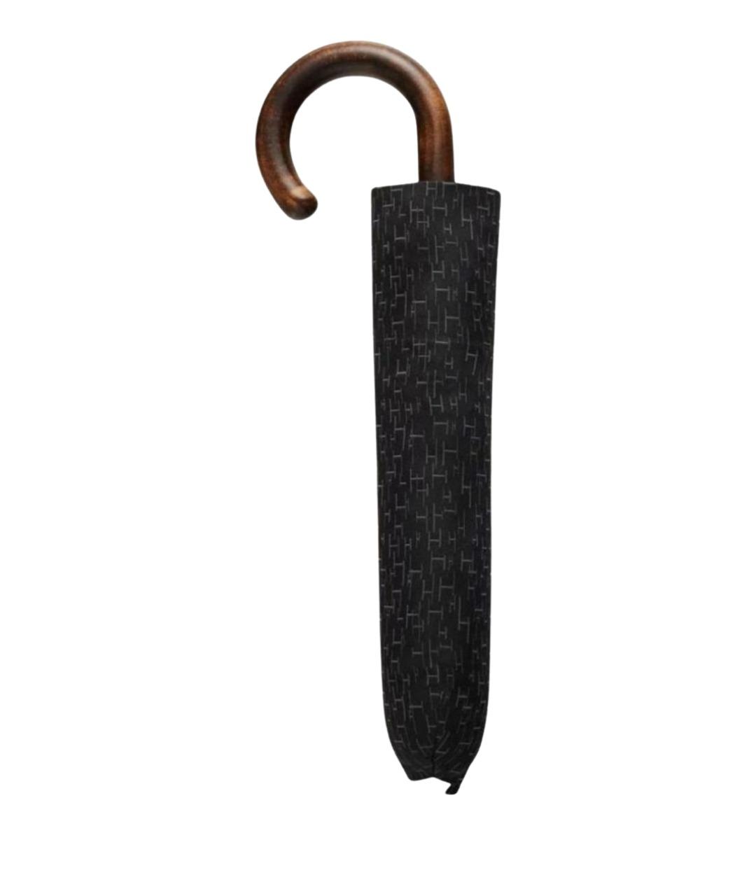 HERMES Черный зонт, фото 1