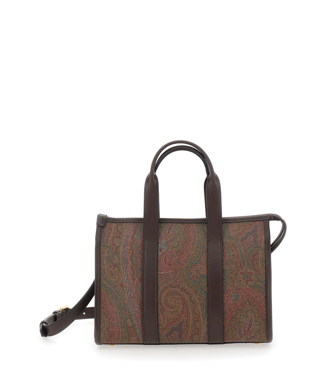 ETRO Коричневая хлопковая сумка тоут, фото 1