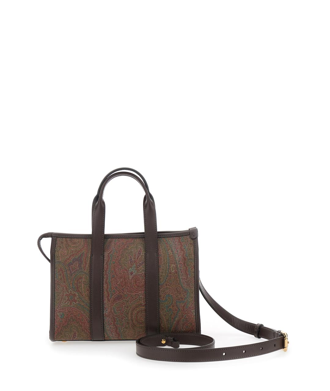 ETRO Коричневая хлопковая сумка тоут, фото 2