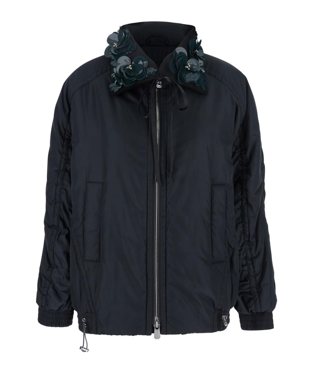 PINKO Темно-синяя полиэстеровая куртка, фото 1