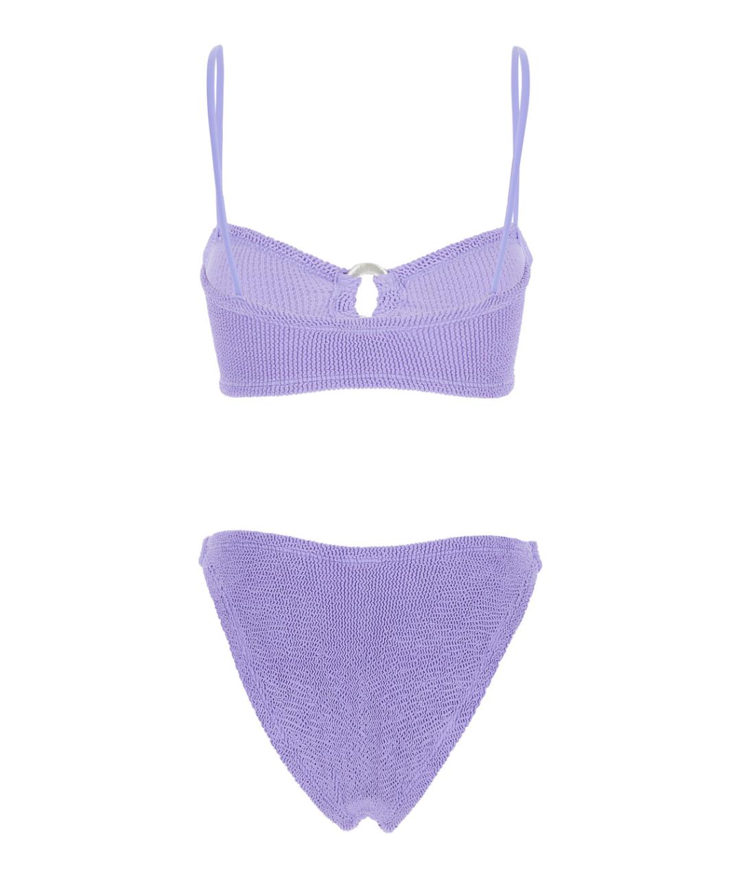 HUNZA G Фиолетовый полиамидовый купальник, фото 2