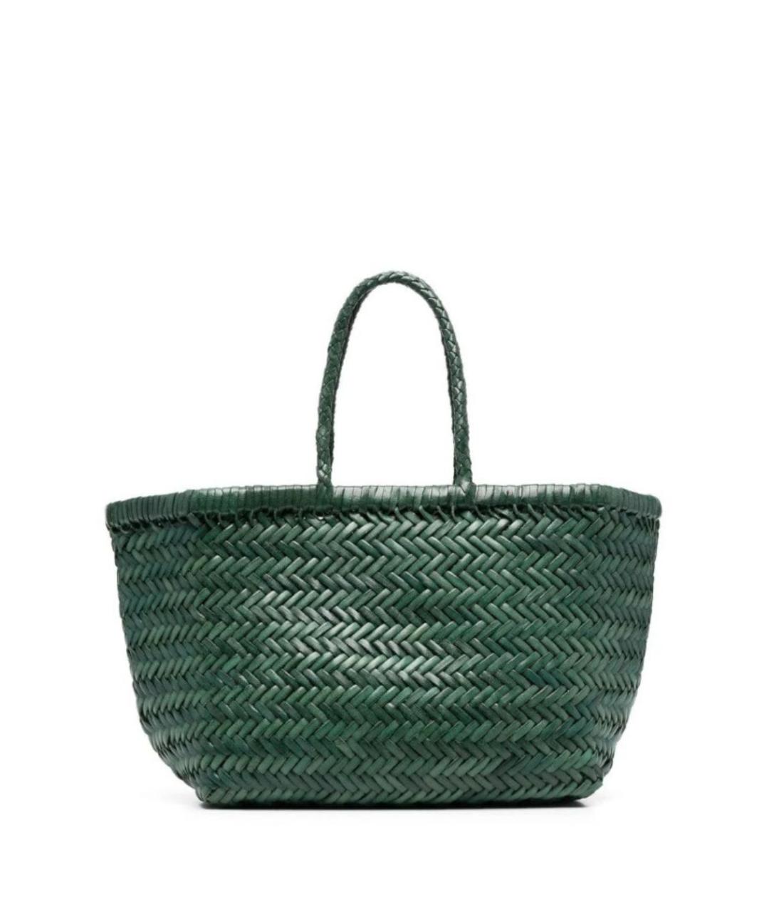 Dragon Diffusion Зеленая кожаная сумка тоут, фото 1