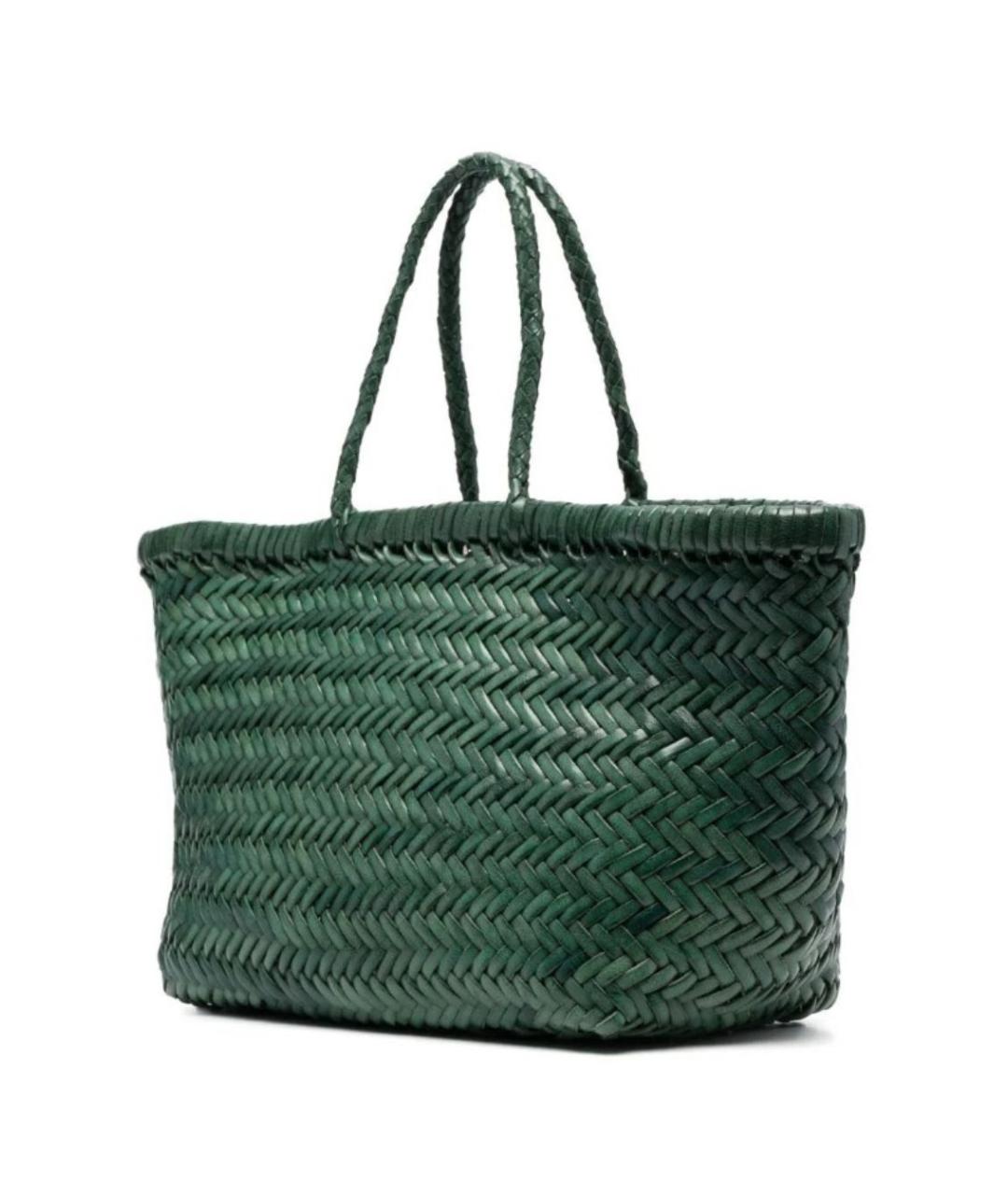 Dragon Diffusion Зеленая кожаная сумка тоут, фото 2