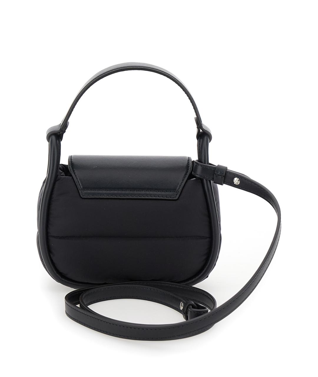 MONCLER Черная синтетическая сумка с короткими ручками, фото 2