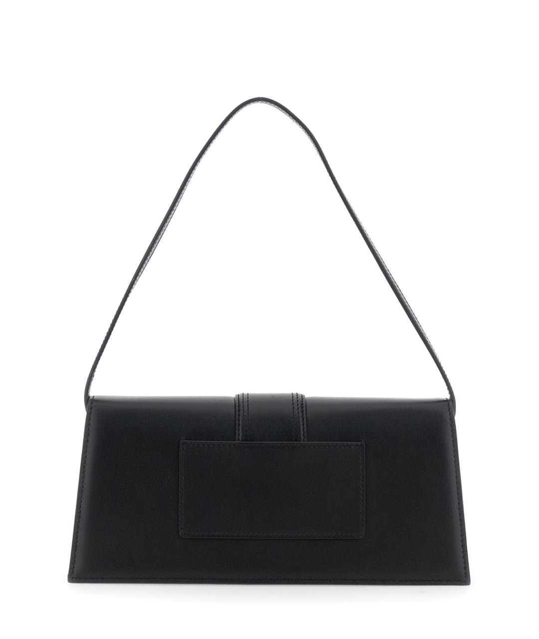 JACQUEMUS Черная кожаная сумка через плечо, фото 2