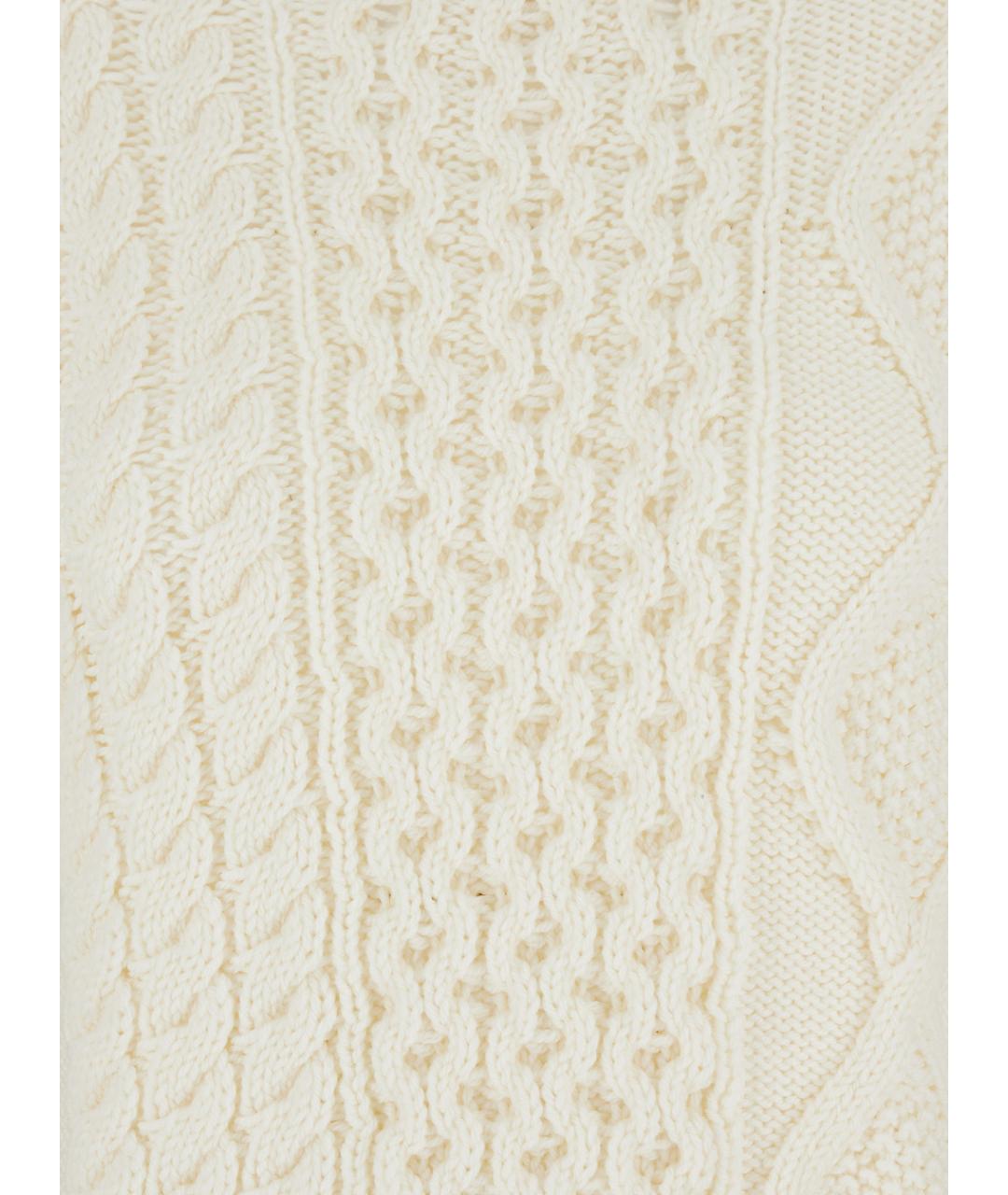 MONCLER Белый шерстяной джемпер / свитер, фото 3