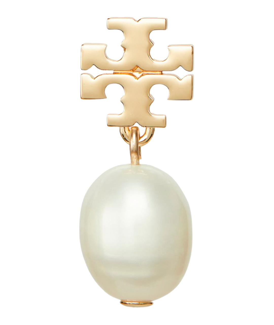 TORY BURCH Золотые металлические серьги, фото 2