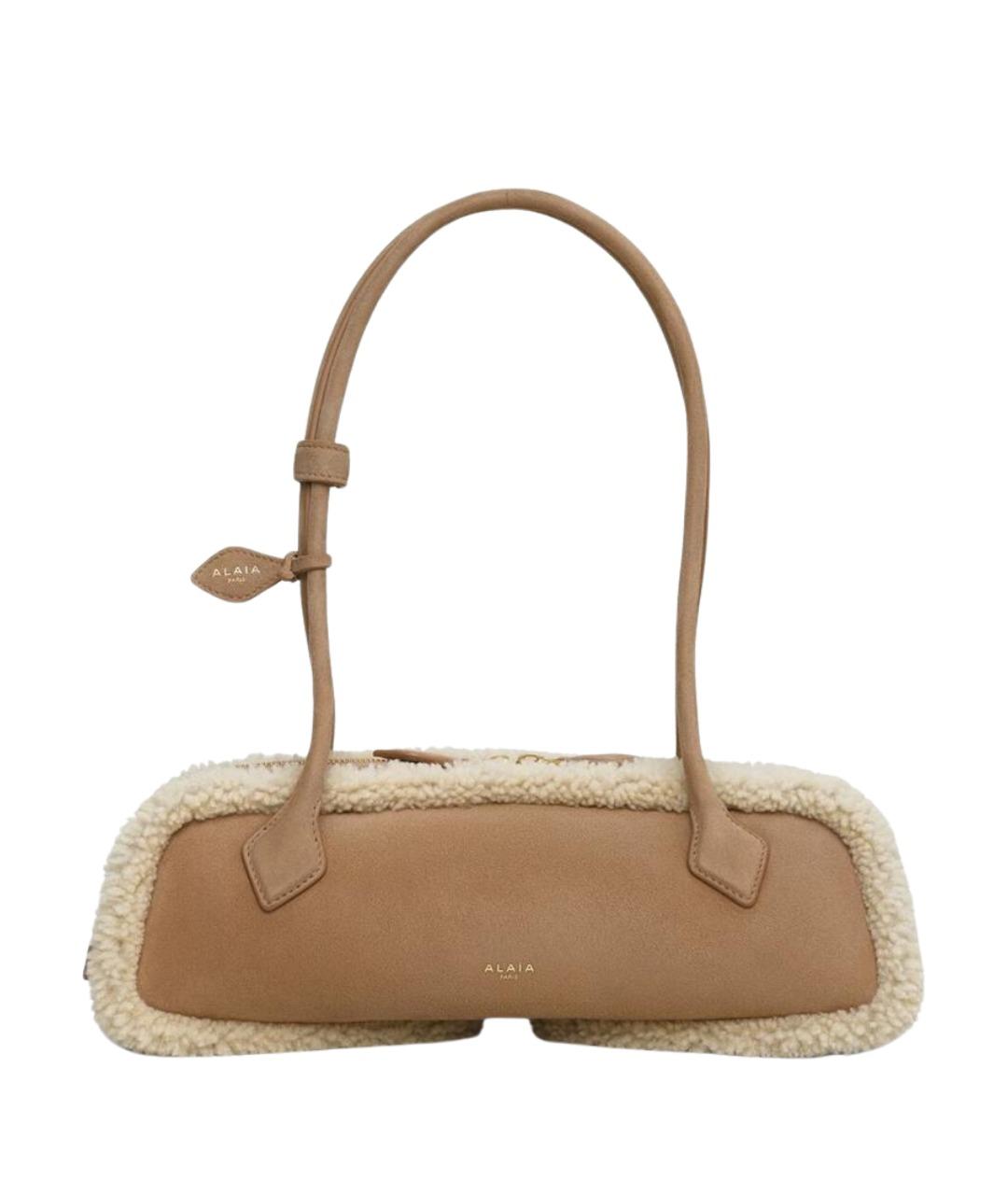 ALAIA Белая замшевая сумка через плечо, фото 1