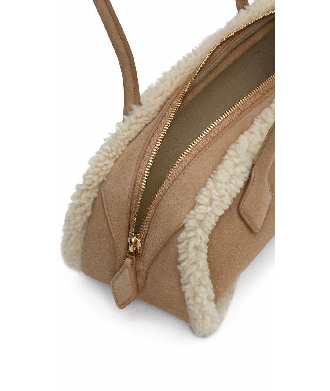 ALAIA Белая замшевая сумка через плечо, фото 3