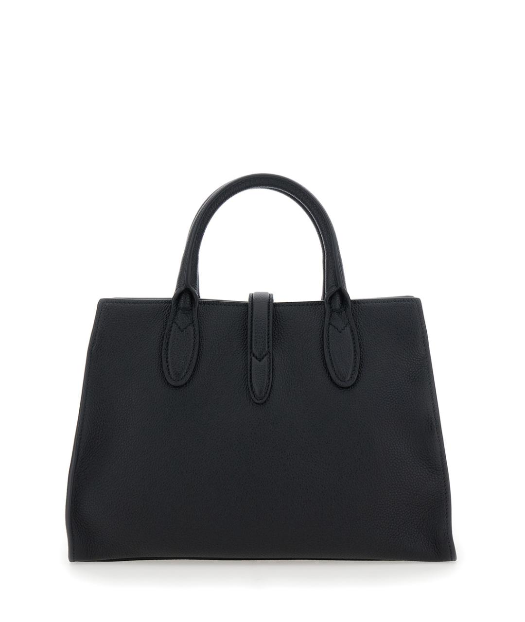 GUCCI Черная кожаная сумка тоут, фото 2