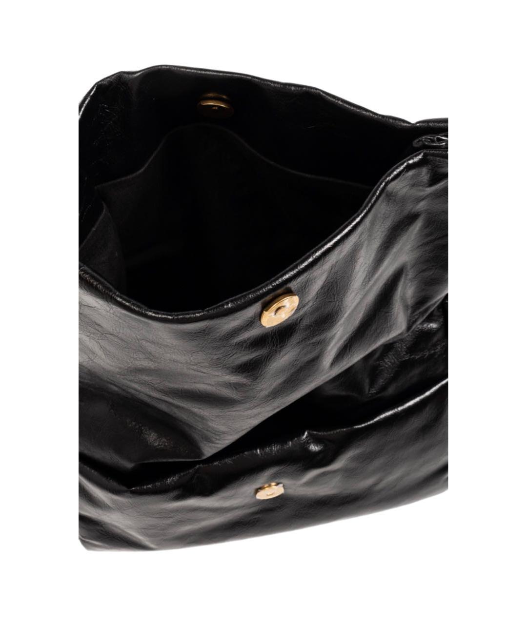 BALENCIAGA Черная кожаная сумка через плечо, фото 4