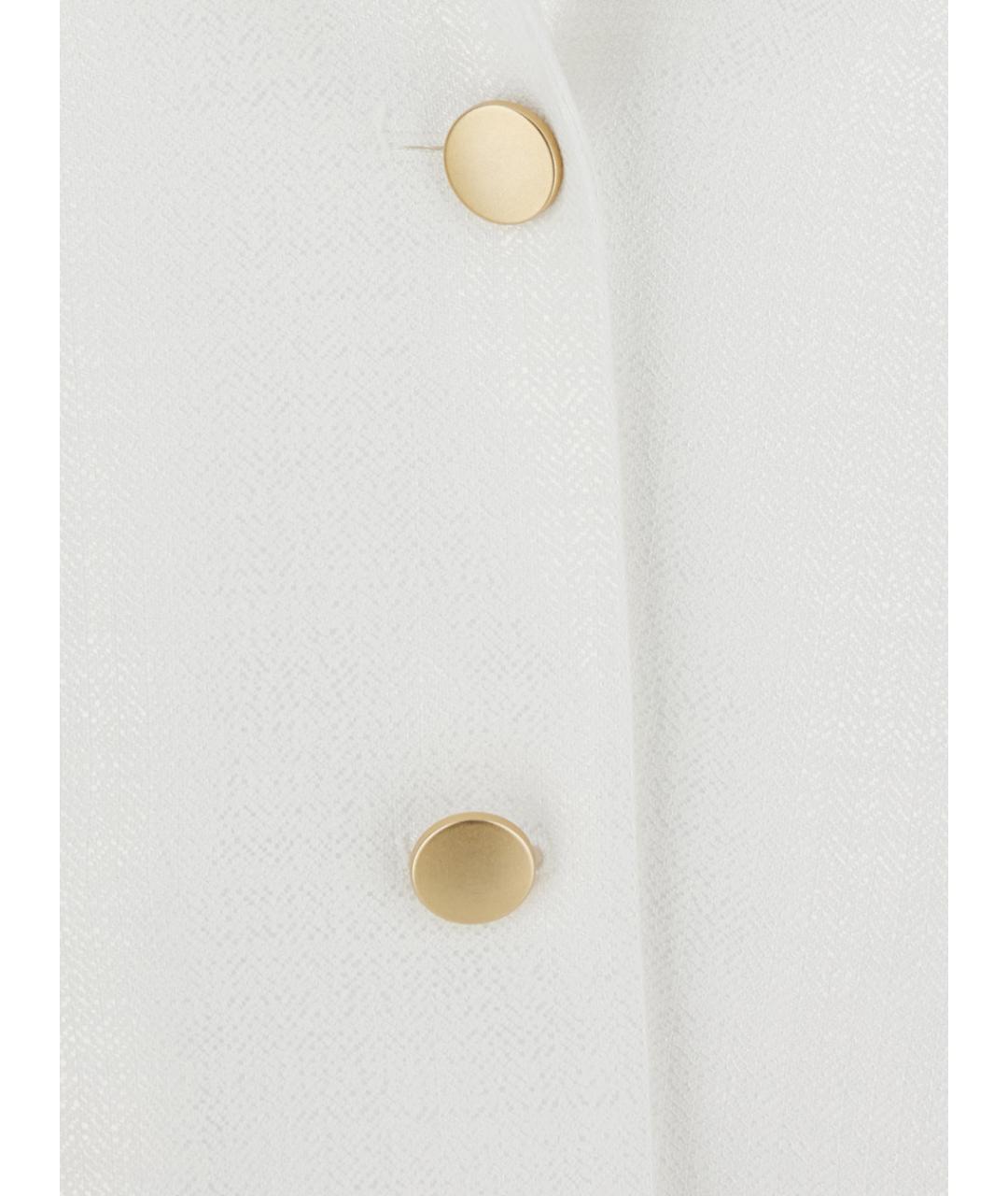 TAGLIATORE Белый вискозный жакет/пиджак, фото 3