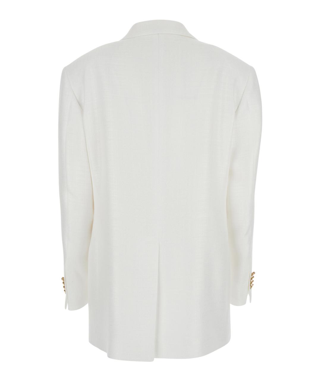 TAGLIATORE Белый вискозный жакет/пиджак, фото 2