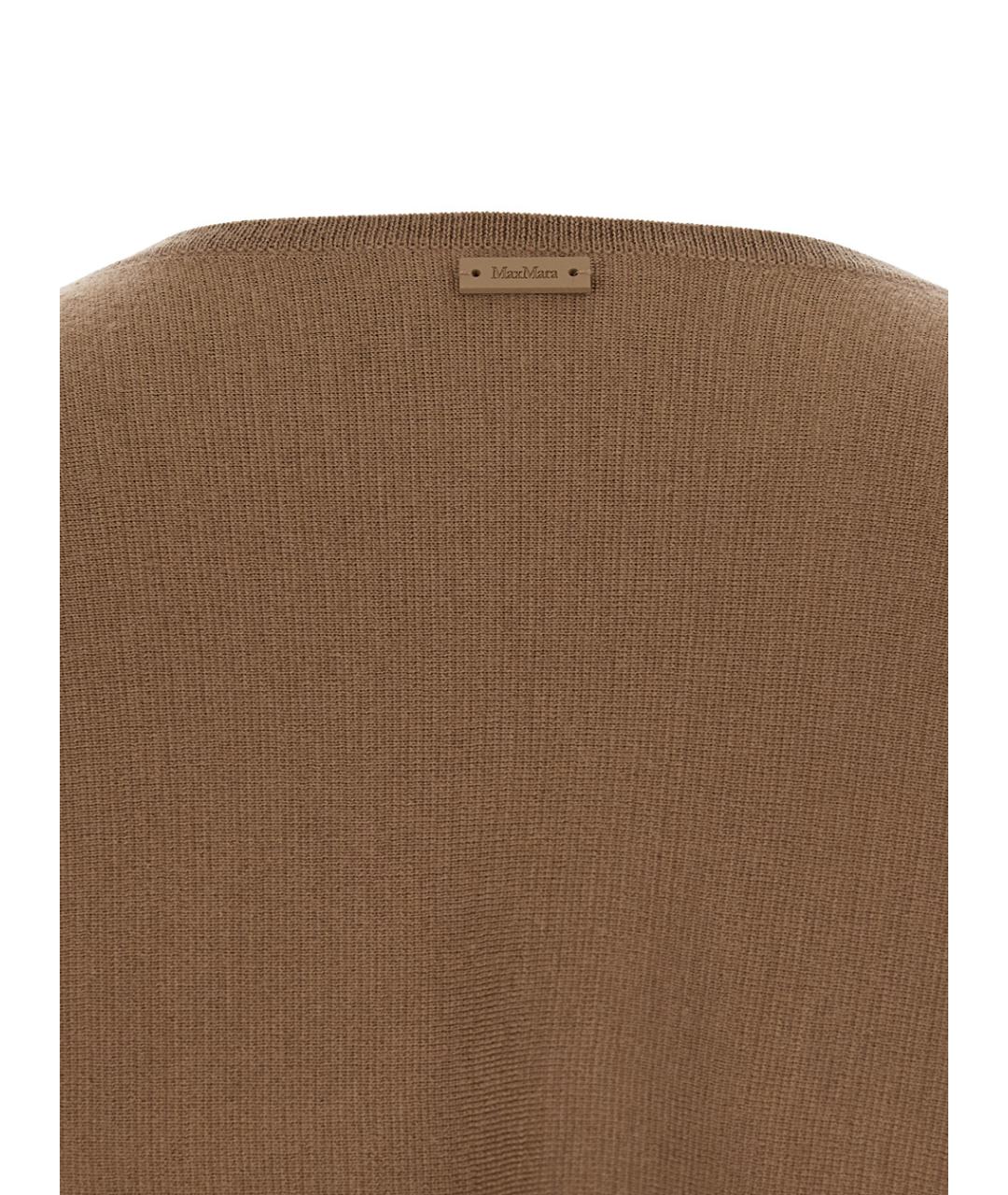 MAX MARA Коричневый шерстяной джемпер / свитер, фото 3