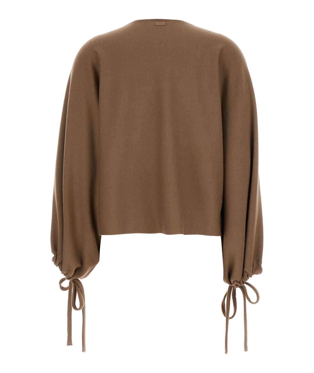 MAX MARA Коричневый шерстяной джемпер / свитер, фото 2