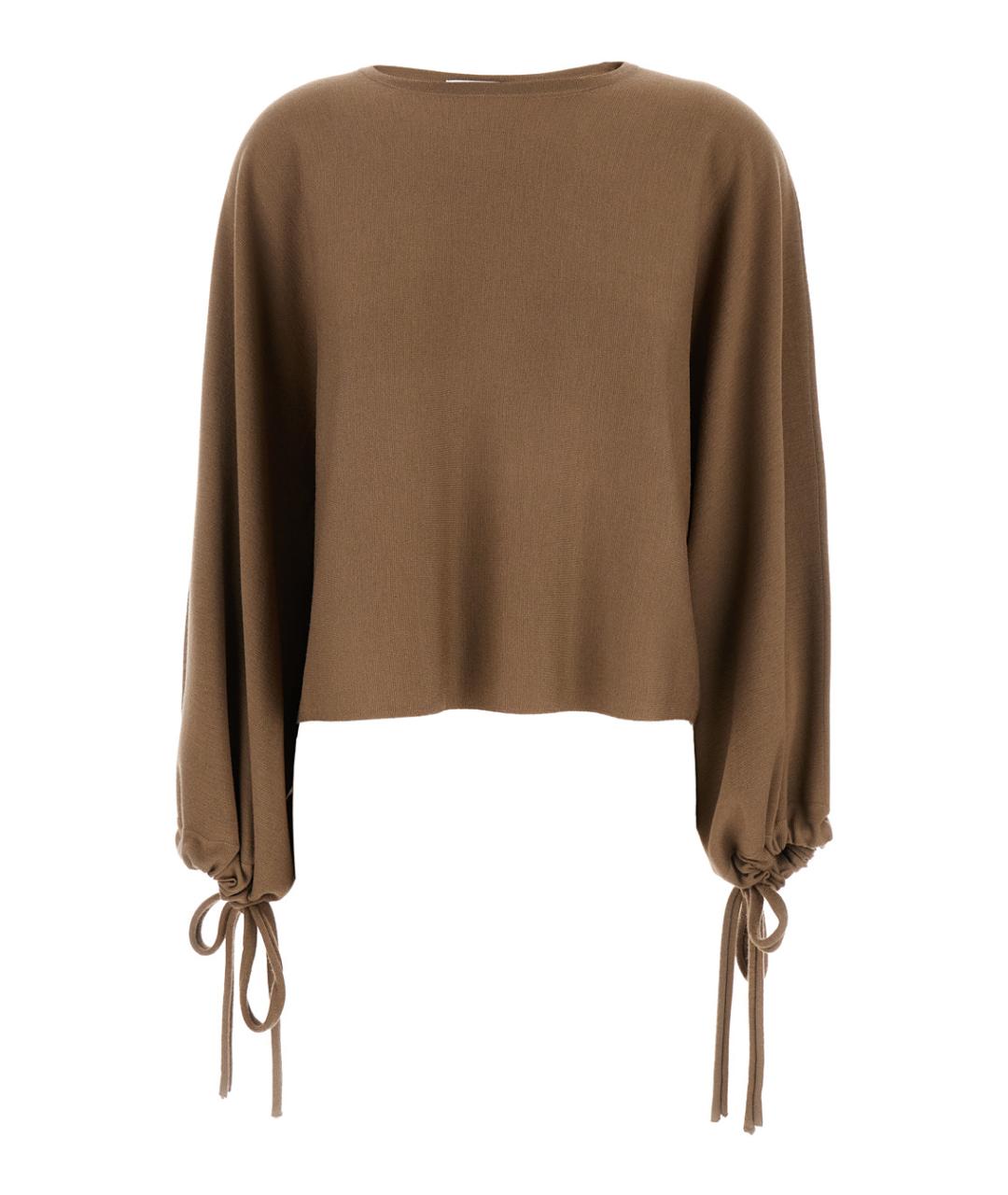 MAX MARA Коричневый шерстяной джемпер / свитер, фото 1